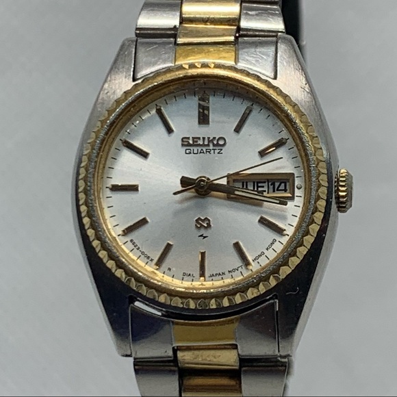 Seiko | Accessories | Seiko 8523059 Vintage Womens Bracelet Wristwatch Day  Date Display Works | Poshmark